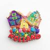 Amsterdam Tulip Netherlands Magnet Travel Souvenir 3D Resin Collection Gift Fridge Refrigerator Magnet view 1