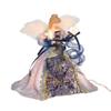 The Bridge Collection Elegant Blue & Gold Light-Up Angel Tree Topper - Lighted Angel Christmas Tree Topper for Holiday Decor - Treetop Angel Decor view 2