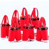 Santa Pants Style Creative Bag/Lovely Cute Treat Bags Stocking Tree Filler Sacks Stocking Xmas Gift Christmas Decorations Xmas Halloween Wine Bottle Totes, 7Pack view 1