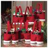 Santa Pants Style Creative Bag/Lovely Cute Treat Bags Stocking Tree Filler Sacks Stocking Xmas Gift Christmas Decorations Xmas Halloween Wine Bottle Totes, 7Pack view 2