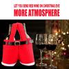 Santa Pants Style Creative Bag/Lovely Cute Treat Bags Stocking Tree Filler Sacks Stocking Xmas Gift Christmas Decorations Xmas Halloween Wine Bottle Totes, 7Pack view 4