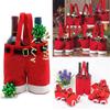 5 Pcs Bags Santa Pants Treats Bag Wine Bottle Totes for Halloween Xmas Decoration Gift Sacks Candy Stocking Wrapping,S view 4