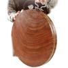 MNSSRN Household Wooden Cutting Boards, Round Solid Wood Kitchen Double-Sided Cutting Boards, Used for Cutting Vegetables, Meat, Fruits, Etc.,39cm view 1