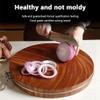 MNSSRN Household Wooden Cutting Boards, Round Solid Wood Kitchen Double-Sided Cutting Boards, Used for Cutting Vegetables, Meat, Fruits, Etc.,39cm view 2