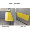 ALGWXQ Wall Mounted Folding Desks Sturdy Floating Table for use as a Computer Desk, Home Office Desk, Kitchen Counter, Dining Table, Laundry Shelf (Color : Yellow, Size : 50x40cm) view 4