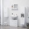 Acrylic Mirror,Wall Mounted Bathroom Mirror with Open Shelves,Wall Mirror with Shelf,Wall Mirror Hanging for Bathroom, Vanity, Bedroom, Entryway, White 23.6"x4.1"x17.7" Chipboard view 4