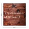 Aihesui Thy Will Be Done Sign Bible Verse Wall Decor Wood Sign Pallet Home Living Room Kitchen Decoration 1616-Inch view 2