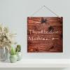 Aihesui Thy Will Be Done Sign Bible Verse Wall Decor Wood Sign Pallet Home Living Room Kitchen Decoration 1616-Inch view 3