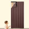 Doorway Fly Curtains for Doors,Screen Door,Thermal Insulated Door Curtai, PU Waterproof Thicken Cotton Winter Home Living Room Soundproofing Windproof Warm Waterproof Partition Curtain view 1