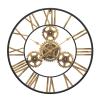 Clock Wall Clock Creative Wall Clock European Style Wrought Iron Gear Wall Clock Living Room Study Decoration Clock view 1