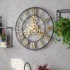 Clock Wall Clock Creative Wall Clock European Style Wrought Iron Gear Wall Clock Living Room Study Decoration Clock view 4