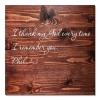 Aihesui I Thank My God Every Time I Remember You Sign Bible Verse Wall Decor Wood Sign Pallet Home Living Room Kitchen Decoration 1616-Inch view 1