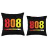 808 Retro Vintage Electronic Drum Machine from the 80s Throw Pillow view 3