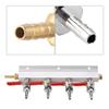 2 Way / 3 Way / 4 Way / 5 Way / 6 Way Gas Manifold, CO2 Distributor Manifold Stem Splitter Beer Integrated Check Valves Homebrew Beer Making Brewing Tool view 2