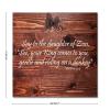 Aihesui Say to The Daughter of Zion See Your King Comes to You Gentle and Riding On A Donkey Sign Bible Verse Wall Decor Wood Sign Pallet Home Living Room Kitchen Decoration 1212-Inch view 2