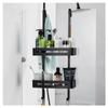 ZTBH Bathroom Divider Black Hanging Bath Shelves Bathroom Shelf, Bathroom Storage Shelf Rack Bathroom Hardware Sets (Color : Style 3) view 1