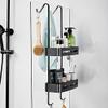 ZTBH Bathroom Divider Black Hanging Bath Shelves Bathroom Shelf, Bathroom Storage Shelf Rack Bathroom Hardware Sets (Color : Style 3) view 3