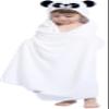 HIPHOP PANDA Hooded Towel for Kids - Viscose Derived from Bamboo, 30 X 50 INCH Large Size for 3-10 Yrs - Premium Kids Bath Towel Beach Towels Wrap for Girls, Boys, Panda view 1