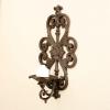 BOOMLATU Heavy Cast Iron Set of 2 Wall Mounted Candle Sconces Holders,Hanging Candle Holder for Wall, Home Wall Art for Living Room Fireplace Yard Pathway view 4