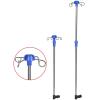 Infusion Stand, IV Stand for Wheelchair, IV Pole with Stainless Steel, Adjustable Height Display Stand Rack view 3
