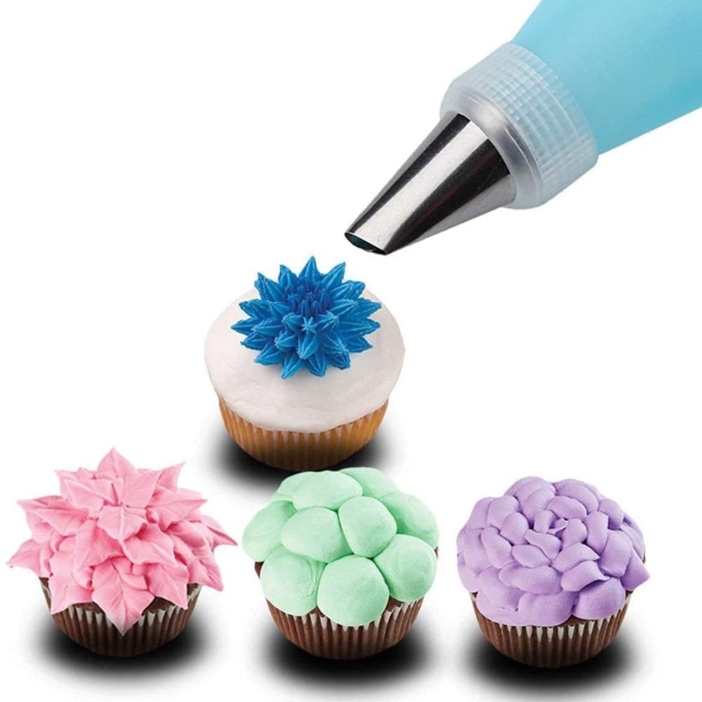 55 Stainless Steel Nozzle DIY Cake Decorating Tip Set Mouth Icing Piping Cream Cookie Baking Decor Tools
