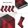 CUXWEOT Personalized Red Musical Note Dot Christmas Stockings Customize with Name for Family Kids Pet Holiday Decorations Gift 17.52 x 7.87 Inch view 4