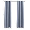 ZQQLVOO Blackout Curtains with Rings 2 pcs,Room Darkening Curtains,Window Curtains,Insulated Curtains, Light Blocking Drapes, Thermal Insulated, Noise Reduction, Gray 37"x84" Fabric view 4