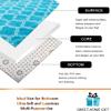 Modern Living Room Decorative Carpets Bedroom Non-Slip Large Carpet Home Mat for Children Rhombus-Sky Blue 62.88 X 90.39 in view 3