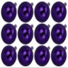12 Pack 80mm 3" Shiny Purple Ball Ornament with Wire, UV Coated view 1