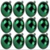 12 Pack 70mm 2.75 Shiny Green Ornament with Wire and UV Coating view 1