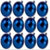 12 Pack 70mm 2.75 Shiny Blue Ornament with Wire and UV Coating view 1