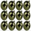 12 Pack 70mm 2.75 Shiny Sage Green Ornament with Wire and UV Coating view 1