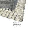 Fur Accents Shag Animal Pelt Rug, Gray or Brown with Fox Fur Border, Plush Faux Fur, Bear Skin, Sheepskin Area Rug, Thick Shaggy Soft Fur, Hand Made to Order USA (5'x8', Gray Tones with Border) view 4