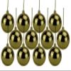 12 Pack 100mm 4" Shiny Gold Ball Ornament with Wire and UV Coating view 1