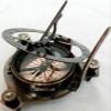 Antique Nautical Brass 4" inch Sundial Compass Marine Collectible Gift Item view 2