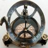 Antique Nautical Brass 4" inch Sundial Compass Marine Collectible Gift Item view 3