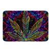 Erosebridal Leaves Door Mat Bohemian Blue Purple Mandala Bath Rugs Colorful Leaves Bath Mat Adult Teens Boys Exotic Rainbow Leaf Door Rug Floor Non Slip 20" x 32" view 1