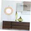 Happyyami Rattan Woven Wall Mirror Stylish Hanging Mirror for Home Decor Rattan Art Mirr view 2