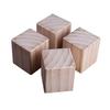 4 Pack Furniture Raised Feet,Lift Furniture Risers Solid Wood Bed Risers,Heavy Duty Natural Pine Furniture Raisers Adds Table Legs Height,for Beds Sofas Cabinets,Supports 500kg (8x8x10cm) view 1