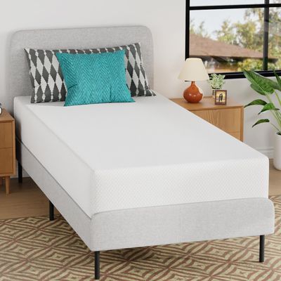 BLKMTY Twin Mattress 75" x 39" x 8" Twin Size Bed Mattresses 8 Inch Gel Memory Foam Mattress for Cool Sleep Pressure Relief Soft Mattresses in Box CertiPUR-US Certified, White