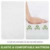 BLKMTY Twin Mattress 75" x 39" x 8" Twin Size Bed Mattresses 8 Inch Gel Memory Foam Mattress for Cool Sleep Pressure Relief Soft Mattresses in Box CertiPUR-US Certified, White view 4