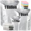100pcs Mylar Bags for Food Storage with 150 Oxygen Absorbers & Labels, 10 Mil Thick 3 Sizes (1 Gallon, 1 Quart, 1/2 Pint) - Stand-Up, Resealable & Heat Sealable for Long Term Food Storage view 1