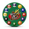 Billiards Pool Table 8-Ball Modern Wall Clock Pool Snooker Sports Print Acrylic Watch Billiard Players Home Wall Decal-15inch view 1