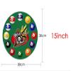 Billiards Pool Table 8-Ball Modern Wall Clock Pool Snooker Sports Print Acrylic Watch Billiard Players Home Wall Decal-15inch view 2