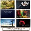 JC Classics Funeral Guest Book | Memorial Guest Book Hardcover | Guestbook for Sign in, Celebration of Life Memorial Service with Memory Table Card Sign Included (Mountain Top) view 2
