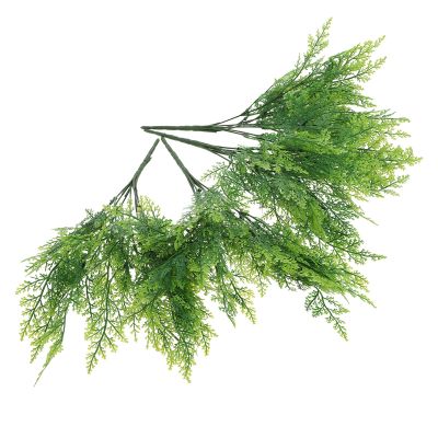VOSAREA 4pcs Artificial Green Fern Plants for Home Decor Realistic Faux Grass Ornaments for Living Room Kitchen Office and Wedding Centerpieces