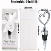 30PCS Heart Wine Stoppers for Wedding Favors Bridal Shower Love Design Party Gifts for Guests Souvenir Decorations with Individual Package view 2