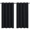 QIAOH Blackout Curtains for Sliding Glass Door 42x62in, Room Darkening Curtains Thermal Curtains, Heat Blocking Curtains, Grommet Blackout Curtains for Bedroom and Living Room view 1