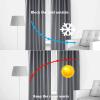 QIAOH Blackout Curtains for Sliding Glass Door 42x62in, Room Darkening Curtains Thermal Curtains, Heat Blocking Curtains, Grommet Blackout Curtains for Bedroom and Living Room view 3