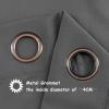 QIAOH Blackout Curtains for Sliding Glass Door 42x62in, Room Darkening Curtains Thermal Curtains, Heat Blocking Curtains, Grommet Blackout Curtains for Bedroom and Living Room view 4